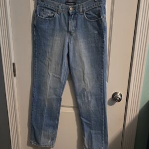 LONDONJEAN Women's Straight Leg Jeans in Light Blue